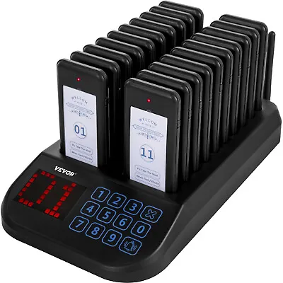 VEVOR Restaurant Coasters 20 Pagers Wireless Calling System TouchScreen Display • $122.19