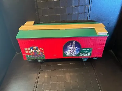Disney Parks Christmas Train Set Mickey Holiday Express - BOX CAR (green Sticker • $25