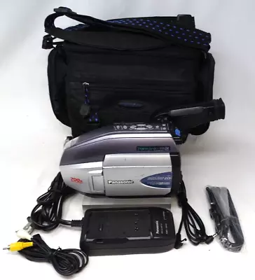 Panasonic PV-L352D Camcorder VHS-C 700x Digital Zoom Bundle & VHS PlayPak Tested • $69.99