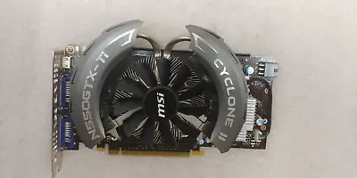 MSI Geforce GTX 550 Ti GraphicsVideo Card 1GB N550GTX-Ti Cyclone II 1GD5/OC F SH • $19.99