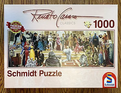 Schmidt 1000 Piece Panoramic Jigsaw Puzzle  100 Years Of Film  Movies  Complete • $22