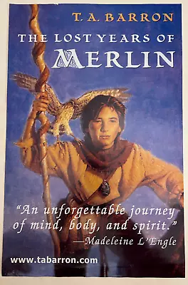 Bookstore POSTER The LOST YEARS OF MERLIN T. A. Barron  11  X 17  GREAT GRAPHICS • $19