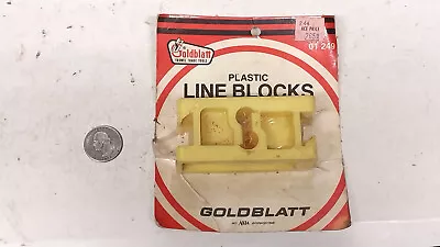 New Unused Goldblatt Plastic Line Block / Old Vintage Antique Tool Brick Masonry • $3