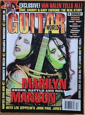 Guitar World Magazine December 1996 Marilyn Manson No Doubt Led Zeppelin • $14.96