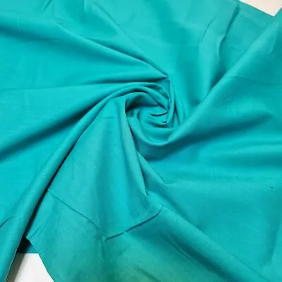 £7.49 • Buy *CLEARANCE* Plain/Print 100% Cotton Fabric Material Quilting Dress Fabric 44 