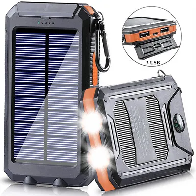 2022 Waterproof Solar Power Bank 9000000mAh Portable External Battery Charger US • $19.62
