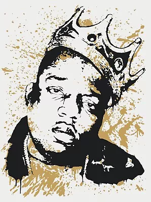 NEW Biggie Smalls Notorious B.I.G Vector Print Art Poster Music Songs FREE POST • $18.16