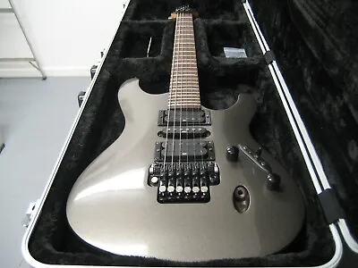2011 Ibanez S Series S570B Metallic Gray Guitar With Hard Shell Gator Case NICE! • $699