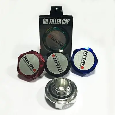 NEW JDM NISMO Billet Red Engine Oil Filler Cap Cover Fit ALL CARS • $15.99