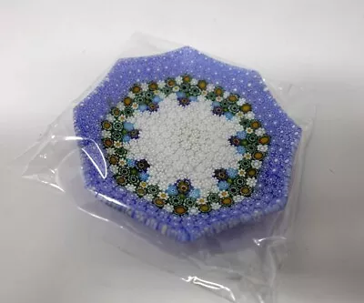 Murano Venetian Glass Italy Millefiori Hexagonal Plate Dish • $199