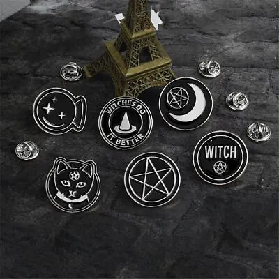 $1.80 • Buy Cartoon Spells Witches Dripping Oil Brooch Clothes Lapel Pin Badge Enamel Pins