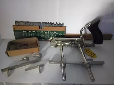 £95 • Buy Vintage Stanley No 50 Combination Wood Plane & Cutters Vgc