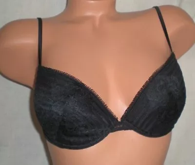 NWT La Perla Malizia Studio Balconette Bra 34C $113 Black Underwire Molded • $75