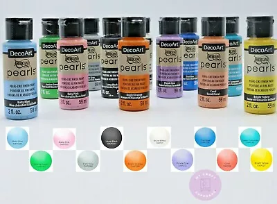 £3.99 • Buy DecoArt Americana PEARLS- Pearl Like Shimmer - Acrylic Paint 2oz  - Pearl Finish