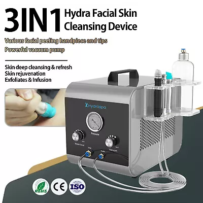 3in1 Hydra Spa Facial Machine Water Deep Cleansing Hydro Dermabrasion Equipment • $483