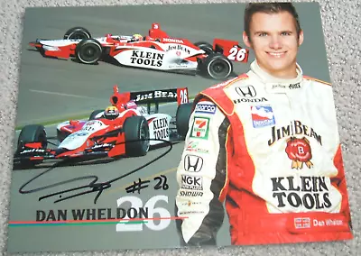 Signed Autographed 8 X 10 Hero Card Indy Indianapolis 500 Driver Dan Wheldon • $29.99