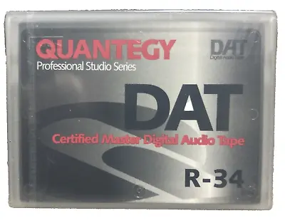 Quantegy Professional Studio Series Dat Certified Master Digital Audio Tape R-34 • $9.99