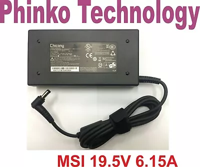 NEW Charger For MSI GE70-2QE GE60 GE70 120W 19.5V 6.15A • $57.48