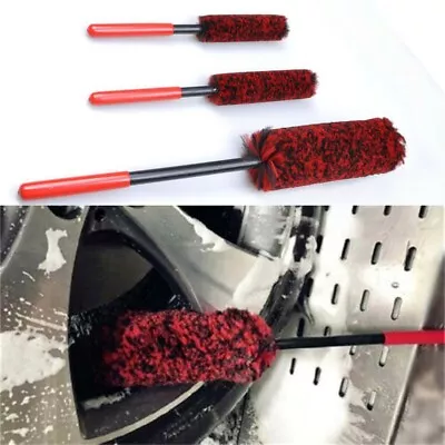 Premium Woolies Wheel Cleaning Brush Set Effortless Cleaning For Pristine Rims • $22