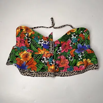 Hobie Bikini Top Animal And Tropical Print Size XL • $12.89