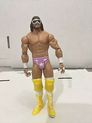 WWE MACHO MAN RANDY SAVAGE Basic Wrestling  Figure 2011 Mattel With Glasses • $19.99