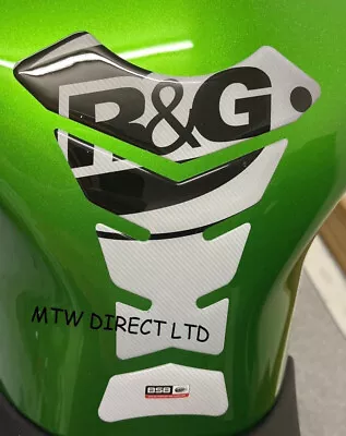 R&G WHITE / CLEAR BSB Series TANK PAD   Kawasaki ZZR1400 • £26.09