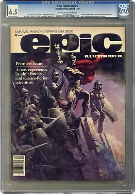 Epic Illustrated #1 CGC 6.5 1980 0232486003 • $30