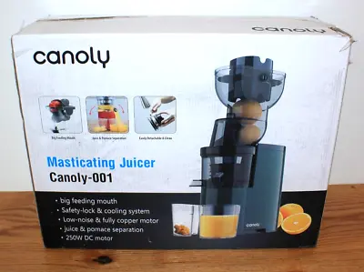 Canoly Masticating Juicer Electric Juice Machine Large Mouth 250W • $49