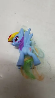 My Little Pony RAINBOW DASH  3  Brushable Hair Figures McDonalds MLP • $13.45