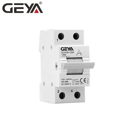GEYA Manual Changeover Transfer Switch 1P 125A Dual Power 400V Grid & Generator • $15.30
