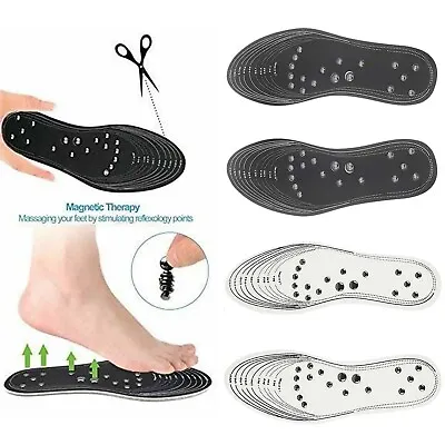 Acupressure Magnetic Massage Slimming Insoles For Men & Women Shoe Foot Therapy • $8