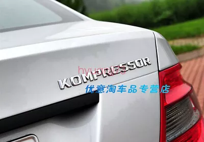 1x CHROME KOMPRESSOR TRUNK LETTERS BADGE EMBLEMS MERCEDES BENZ W208 W203 W211 • $13.79