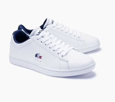 Men's Lacoste Trainers Caranaby Evo Shoe RRP £95 • £39.99