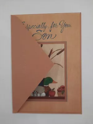 Vintage Greeting Card With Envelope Especially For Son Happy Birthday Hallmark • $9.72