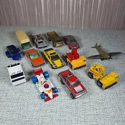 £19.99 • Buy Vintage Diecast Matchbox Toy Cars Buses Spitfire Bundle - Truck Race Car Digger 