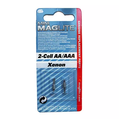 Lot Of 3 Units Mini MagLite AA XENON Replacement Lamp Bulb 2 Pcs • $26.50