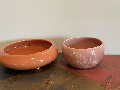 Haeger Pottery Gardenhouse Planters Pink USA Set Of 2 • $9