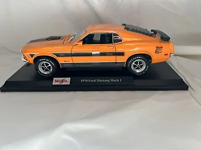 1/18 Ford Mustang Mach 1 Orange New With Box | FREE SHIPPING • $45