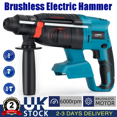 £39.68 • Buy Cordless Brushless SDS+ Rotary Hammer Drill Body 18V Only UK For Makita DHR242Z