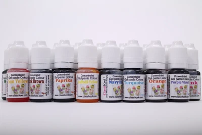 £24.99 • Buy Classikool 10ml Concentrated Food Gel Colouring Dye For Icing & Baking 