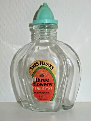 $15 • Buy Vintage Tres Flores Richard Hudnut Three Flowers Brilliantine Perfume Bottle