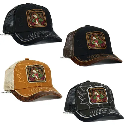 MARIA VIRGIN GUADALUPE Hat Mexican Western Trucker Mesh Snapback Baseball Cap • $13.85