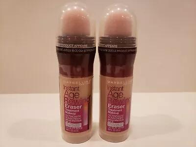 Maybelline~Lot Of 2~Instant Age Rewind Eraser W/ SPF 18~#130 Buff Beige~ • $23.99