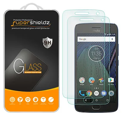 2X Supershieldz For Motorola  Moto G5 Plus  Tempered Glass Screen Protector • $8.99