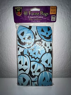 Vintage Pumpkin Party Favor Bags 40 Ct - New In Original Packaging • $7.90