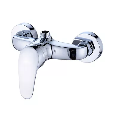 Shower Mixer Bar Chrome Wall Mounted Shower Faucet Chrome Manual Shower • £22.37