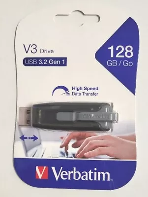 Verbatim 49189 V3 Drive USB 3.2 Gen 1 Flash Drive 128GB  • $25.90