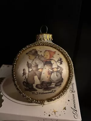 M.J. HUMMEL 1999 Hansel And Gretel Glass Collectibles Ball Christmas Ornament • $6