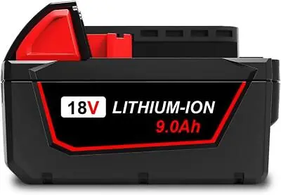 18V 9.0AH High Output Battery For Milwaukee 18V M18 Lithium XC9.0 Battery • $49.99