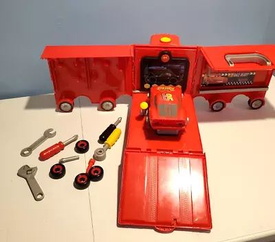 Disney Pixar Cars - Mack's Mobile Tool Center W/ Lightning McQueen Most Parts • $74.98